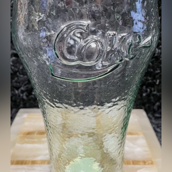 1980s Coca Cola Green    Vintage Antique Glass Cup Logo . - Picture 13 of 17